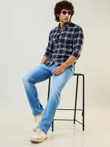 Light Indigo Logan Straight Fit Jeans TIM PARIS