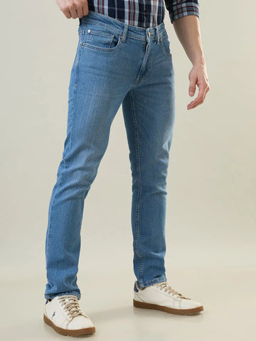 Light Indigo Ferdinand Slim Tapered Jeans TIM PARIS