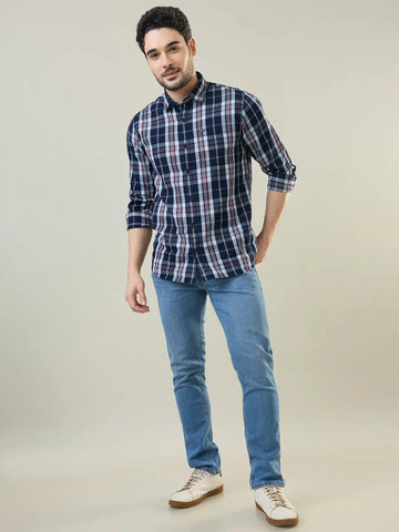 Light Indigo Ferdinand Slim Tapered Jeans TIM PARIS