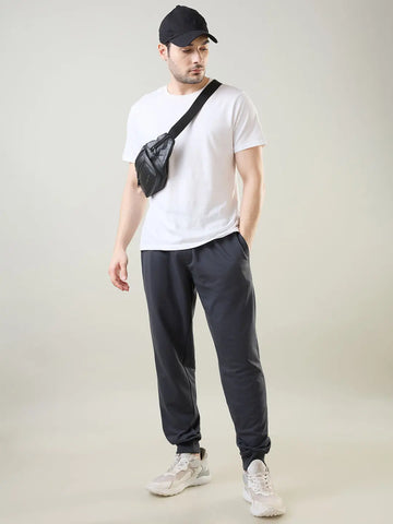 Black Oyster Regular Fit Joggers Tim Paris