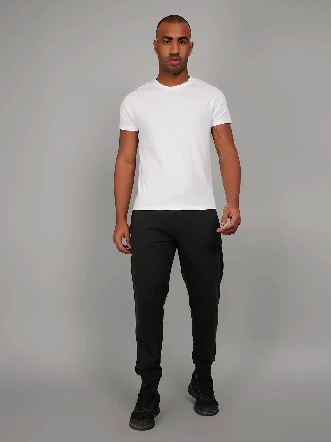 Deep Forest Green Regular Fit Joggers Tim Paris