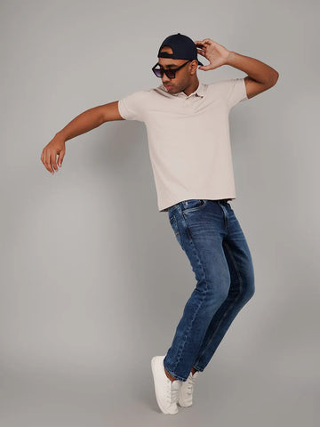 Beige Polo T-shirts Tim Paris