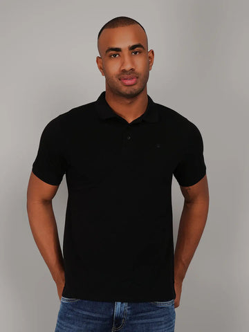 Black Polo T-shirts Tim Paris