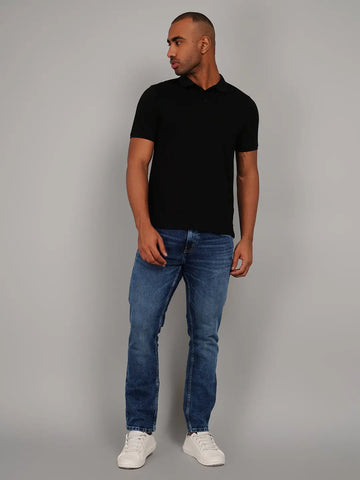 Black Polo T-shirts Tim Paris
