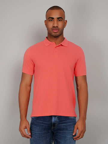 Coral Polo T-shirts Tim Paris