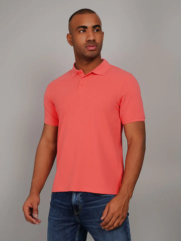 Coral Polo T-shirts Tim Paris