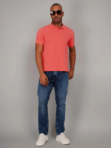 Coral Polo T-shirts Tim Paris