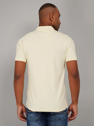 Light Yellow Polo T-shirts Tim Paris