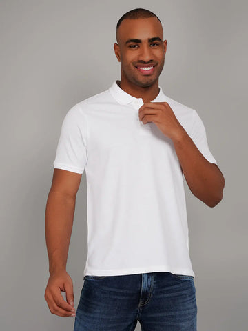 White Polo T-shirts Tim Paris