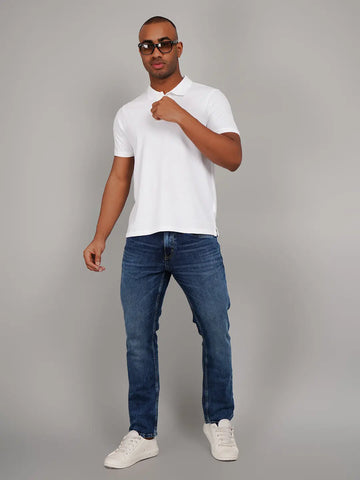 White Polo T-shirts Tim Paris