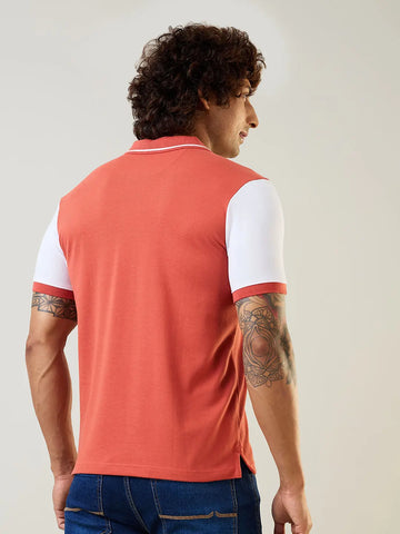 Burnt Sienna Cut & Sew T-Shirt Tim Paris