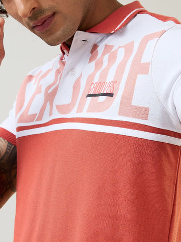 Burnt Sienna Cut & Sew T-Shirt Tim Paris