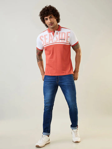 Burnt Sienna Cut & Sew T-Shirt Tim Paris