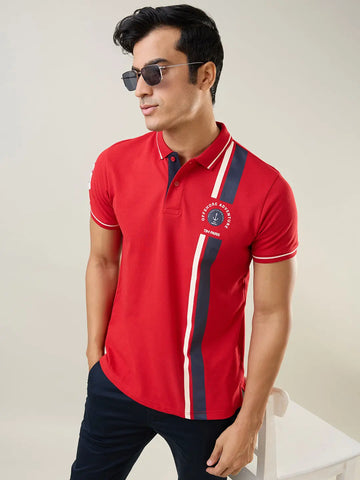 Salsa Red Polo T-Shirt Tim Paris