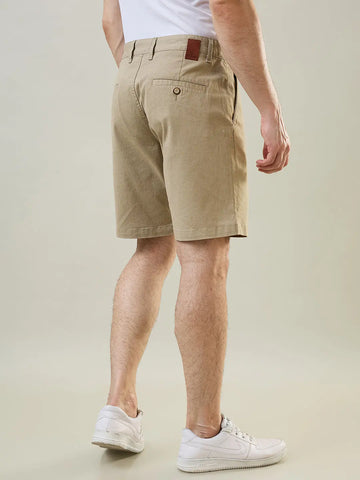 Beige Stretch Chino Shorts Tim Paris
