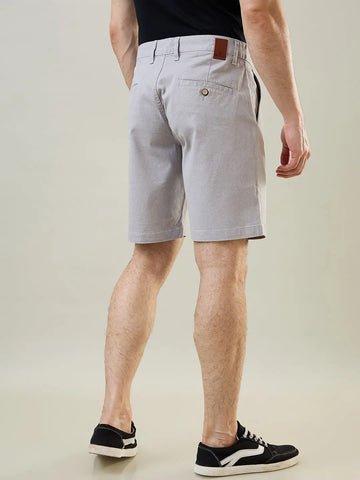 Light Grey Stretch Chino Shorts Tim Paris