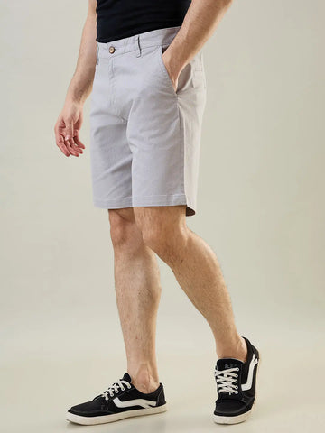 Light Grey Stretch Chino Shorts Tim Paris