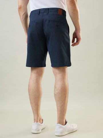 Navy Blue Stretch Chino Shorts Tim Paris