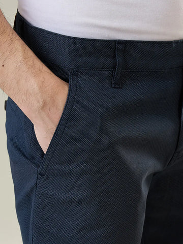 Navy Blue Stretch Chino Shorts Tim Paris