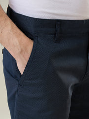 Navy Blue Stretch Chino Shorts