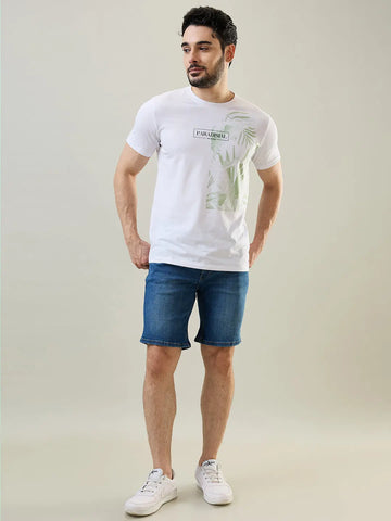 Medium Indigo Regular Fit Denim Shorts Tim Paris