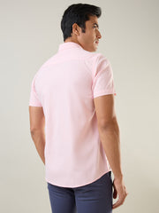 Red Solid Half Sleeve Shirt