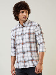 Rust Checks Regular Fit Shirt