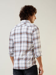 Rust Checks Regular Fit Shirt