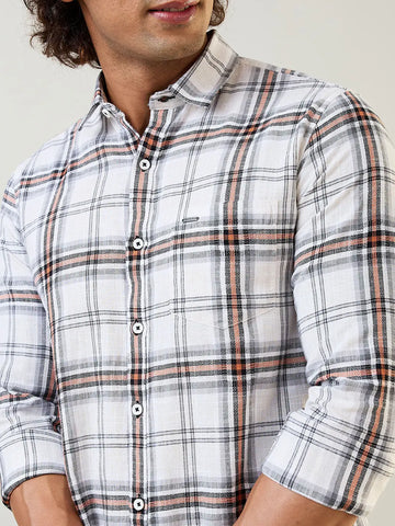 Rust Checks Regular Fit Shirt Tim Paris