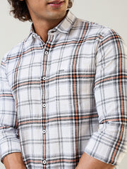 Rust Checks Regular Fit Shirt