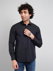 Green Solid Regular Fit Shirt