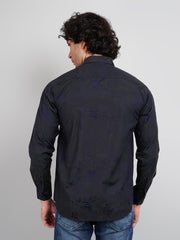 Green Solid Regular Fit Shirt