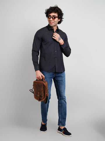 Green Solid Regular Fit Shirt TIM PARIS