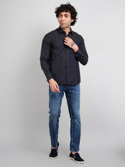 Green Solid Regular Fit Shirt