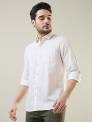 Brown Printed Regular Fit Shirt
