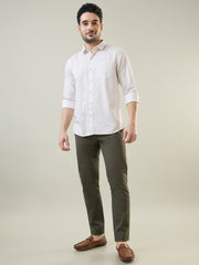 Brown Printed Regular Fit Shirt