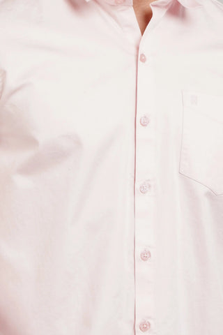 Pink Solid Shirt for Men Tim Paris