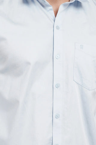 Sky Blue Solid Shirt for Men Tim Paris