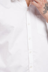 White Solid Shirt for Men