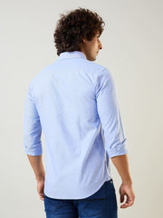 Royal Blue Solid Regular Fit Shirt