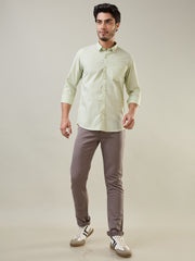 Pastel Green Solid Shirt