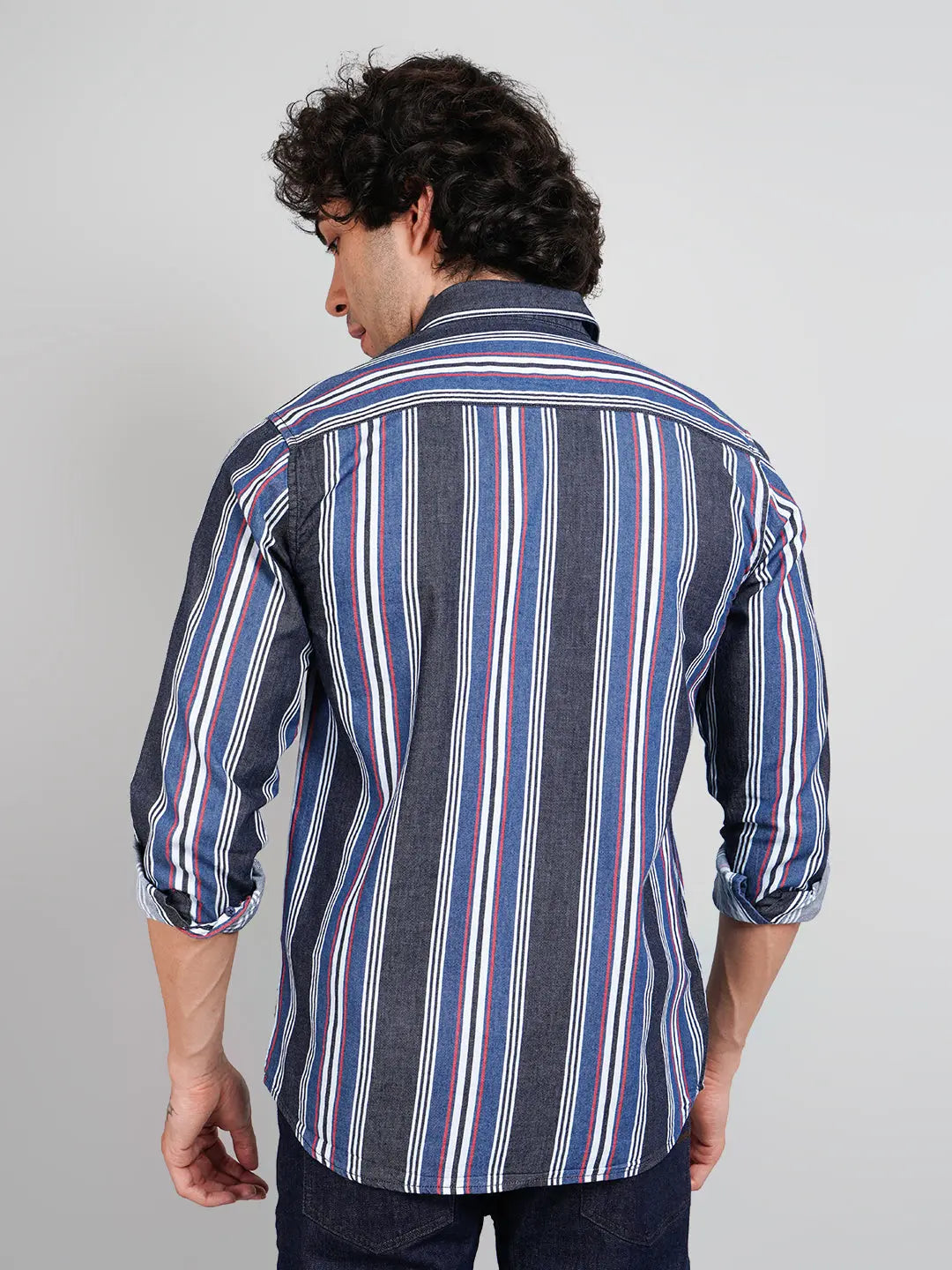 Red Stripe Regular Fit Shirt Tim Paris