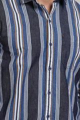 Yellow Stripe Regular Fit Shirt