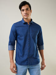 Indigo Navy Solid Shirt