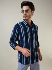 Sea Green Striped Shirt