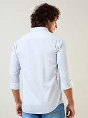 Sky Blue Printed Shirt