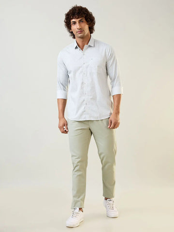 Turquoise Printed Shirt Tim Paris