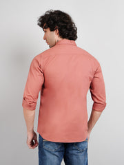 Rust Solid Casual Shirt
