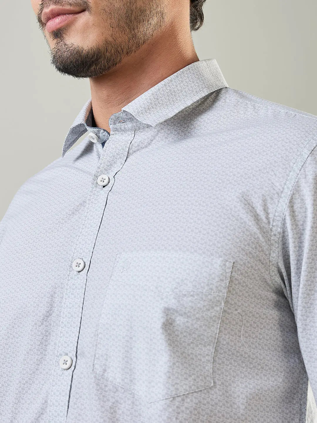 Black Printed Regular Fit Shirt TIM PARIS