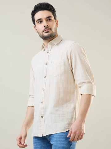 Sky Blue Striped Shirt Tim Paris